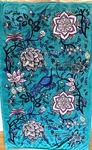 Vera Bradley Fleece Throw Blanket Peacock Garden 12408-12610 50" X 80". Fixed Price $29.00.
