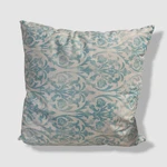 Nourison Blue Aqua Faded Damask Mina Victory Throw Pillow 20" X. Fixed Price $32.68.