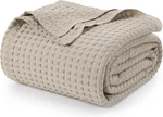 Utopia Bedding Khaki 100% Cotton Waffle Blanket 300 Gsm - Queen,. Fixed Price $58.22.