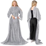 Pavilia Deluxe Fleece Blanket With Sleeves For Women Adult, Wearable. Fixed Price $28.15.