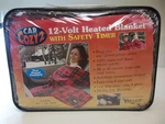 12-VOLT Heated Blanket W/safety Timer Car Cozy Boat Truck & Rv's Plaid New. Fixed Price $29.97.