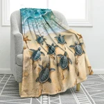 Jekeno Sea Blanket For Adult Kids, 50"X60", A-TURTLE34. Fixed Price $39.54.