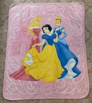 Disney Princess Fleece Throw Blanket 50X60 Inches. Fixed Price $10.99.