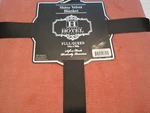 Signature Hotel Collection Full/queen 90" X Shiny Velvet Soft Blanket-orange. Fixed Price $29.00.