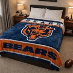 Chicago Bears Nfl 60" X 80" Plush Throw Blanket, Soft & Warm. Fixed Price $59.99.