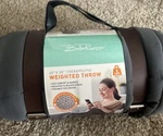 Bella Russo Therapeutic Weighted Throw Blanket 40" X 50" 5LBS. Calming & Comfort. Fixed Price $8.40.