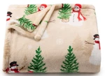 Yuletide Snowman Winter Christmas Holiday 5X6 Ft Throw Blanket The Big One New!. Fixed Price $19.95.