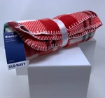 Old Navy 50" X 56" Red Holiday Plaid Soft Plush Fleece Throw Blanket Nwt. Fixed Price $11.04.