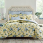 Laura Ashley 7PC King Cassidy 100% Cotton Duvet Cover Bonus Set Yellow:. Fixed Price $57.99.