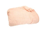 Room Essentials Plush Stripe Blanket Queen Pink Ribbed Soft Cozy Modern. Fixed Price $19.99.