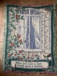 New Bag God's Window Tapestry Throw Blanket Fringed 30 X40 Simply Home. Fixed Price $20.00.