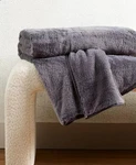 Hotel Collection Anthracite 50" 70" Faux-fur Throw. Fixed Price $55.25.
