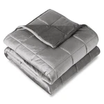 Bare Home Weighted Blanket - Minky Fleece Nontoxic Glass Beads. Fixed Price $127.99.