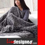 Barefoot Dreams Cozy Chic Wild Throw Blanket-graphite & Carbon-free Embroidery!!. Fixed Price $139.00.