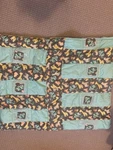 Turquoise And Grey Animal Print Fleece Cotton Blanket. Fixed Price $30.00.