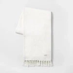 White Throw Blanket Hand Knotted Fringe-hearth & Magnolia Limited/rare Find. Fixed Price $64.99.