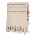 Saro Lifestyle Striped Throw Blanket With Tasseled Edges. Fixed Price $39.48.
