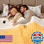 Woomer Heated Blanket Twin Size 62" X 84", Electric With 0.5-12 Hours Ti. Fixed Price $70.13.