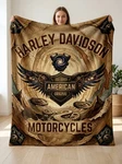 Galaxy Wings Harley Davidson Velveteen Biker Blanket Birthday Christmas Gift. Fixed Price $59.99.