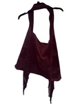 Johnny Was Italian Suede Wide Strap Fringe Burgundy Shoulder Tote Bag Nwot. Fixed Price $139.00.
