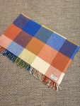 Foxford Woollen Mills Merino Throw Blanket 58X36 Plaid Cabin Lounge Soft. Fixed Price $39.00.