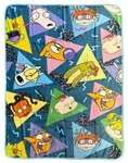 Nickelodeon Blanket 90'S Inspired All-over Character Design Plush Fleece Throw. Fixed Price $26.34.