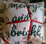2PC Mountain Home Collection Led Light Holiday Printed Throw 50X60 & Pillow. Fixed Price $59.99.
