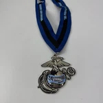34TH Marine Corps Marathon Finisher Medal And Neck Loop 10/25/09 Usmc. Fixed Price $34.94.