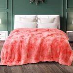 Exclusivo Mezcla Fuzzy Faux Fur Bed Blanket Twin Size, Reversible Shaggy Sher.... Fixed Price $37.35.