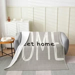 All Season Flannel Fleece Throw Blanket Sweet Home Pink Plush 50X60 Inch. Fixed Price $37.98.