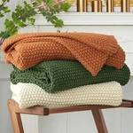 Bedding Chunky Cable Knit Throw Blanket Lightweight Beige 100% Organic Cotton. Fixed Price $36.99.