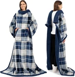 Pavilia Sherpa Wearable Blanket With Sleeves And Pocket, Plush Thick Cozy Body. Fixed Price $50.88.