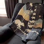 Donna Sharp Moonlit Bear Quilted Throw Blanket Wall Cotton 50" X 60" Lodge Blue. Fixed Price $87.95.
