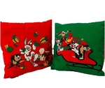 Vintage Warner Bros Looney Tunes Daffy Sylvester Christmas Pillow Set Bugs Taz. Fixed Price $18.99.