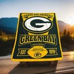 Northwest Nfl Green Bay Packers Large Soft Fleece Throw Blanket 46 X 56. Fixed Price $6.99.