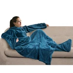 Wearable Blanket With Foot Pocket Sleeves Soft Fleece Wrap For Sofa Couch Tv. Fixed Price $22.99.