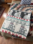 Vintage Crown Crafts Fat Cats Throw Blanket Pat Meyers 1987 Lover Whimsical. Fixed Price $84.99.