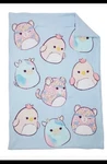 Squishmallows Snuggle Throw Rainbow Reversible Blanket Super Soft 50"X70" Nwt. Fixed Price $33.00.