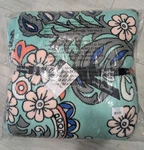 Vera Bradley Fan Flowers 80X50" Plush Throw Blanket 12408-M42 Mint Green Nwt. Fixed Price $43.99.