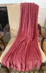 Bella Notte Large Velvet Burgundy/wine Throw Blanket 48 X80. Fixed Price $325.00.