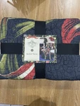 John Derian Amaryllis Throw Blanket Quilted 50"X70" Target Gray Floral Cotton. Fixed Price $49.99.