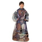 Star Wars: The Mandalorian Mando Youth Silk Touch Comfy Throw Blanket Sleeves. Fixed Price $29.99.
