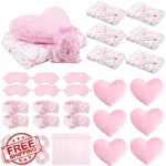 Fanfanwin 36PC Sleepover Party Kit: Blanket, Headband, Pillow, Scrunchies, Ey.... Fixed Price $94.99.