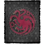 Game Of Thrones Blanket, 50"X60" Targarian Sigil Woven Cotton Blend Throw. Fixed Price $47.99.