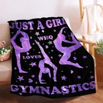 Just Girl Who Loves Gymnastics Blanket Fuzzy Microplush Fleece 50X40. Fixed Price $47.50.