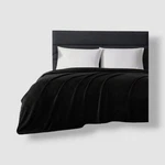 Kenneth Cole Reaction Black Solid Ultra Soft Plush Fleece Blanket - King Size. Fixed Price $35.10.