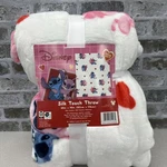 Disney Stitch And Angel Valentines Day Throw Blanket 50"X70". Fixed Price $40.00.