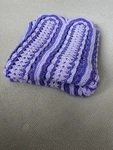 Handmade Crochet Knit Purple Afghan Blanket, Large, 72X72 Cottage Core Grandma. Fixed Price $49.99.