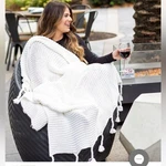 Zestt Organics The Knit Throw Dreamsoft Cotton In White Nwot. Fixed Price $100.00.