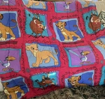 Vtg Disney Lion King Twin Size Cozy Comforter Bedding Quilt Blanket 52 X 76. Fixed Price $40.00.